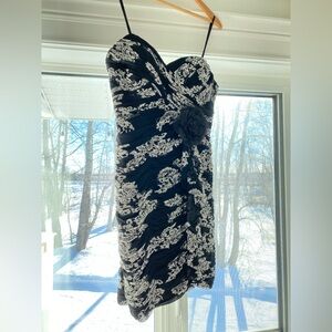 Black and White Cocktail Dress